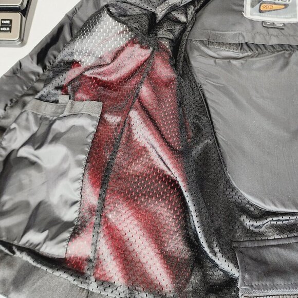 SEDICI Mesh Motorcycle Jacket Black Red White Mens Medium MISSING ARMOUR - Picture 16 of 16